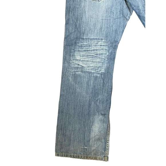 Konvict Men's Jeans Relaxed Fit Straight Leg Cotton Hi-Rise Light Wash‎ Denim 40 - Picture 8 of 9